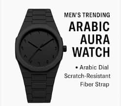black aura watch mens analog watch