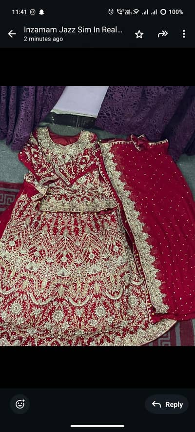 Bridal lahanga Dress for Nikkah