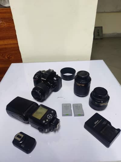 Nikon d5300 with 3 lenses and accessories