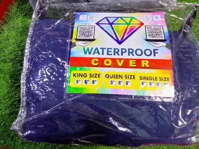 Water Proof Bed cover king size grey and blue colour
