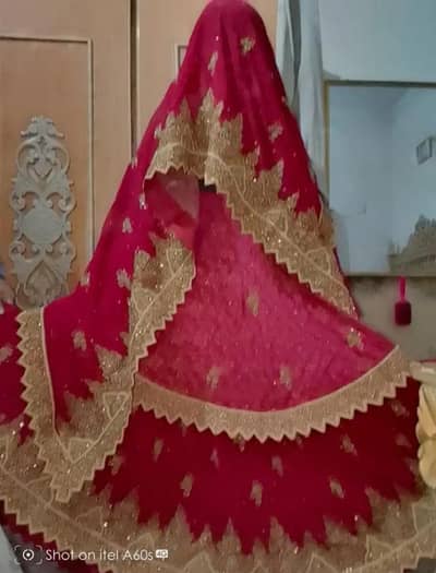 Red lehenga