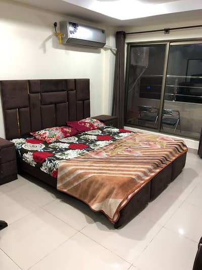 One bed full furnished flat for rent in civic center phase 4 Bahria town Islamabad