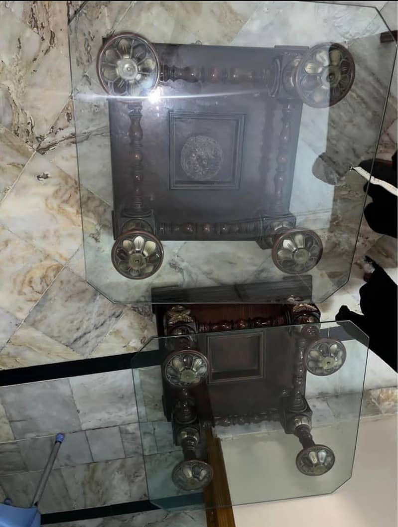 Wood Table Set of 3 1