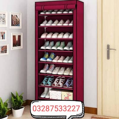 9 Layer Portable Waterproof & Dustproof Shoe Rack Non-woven Shoe Rack