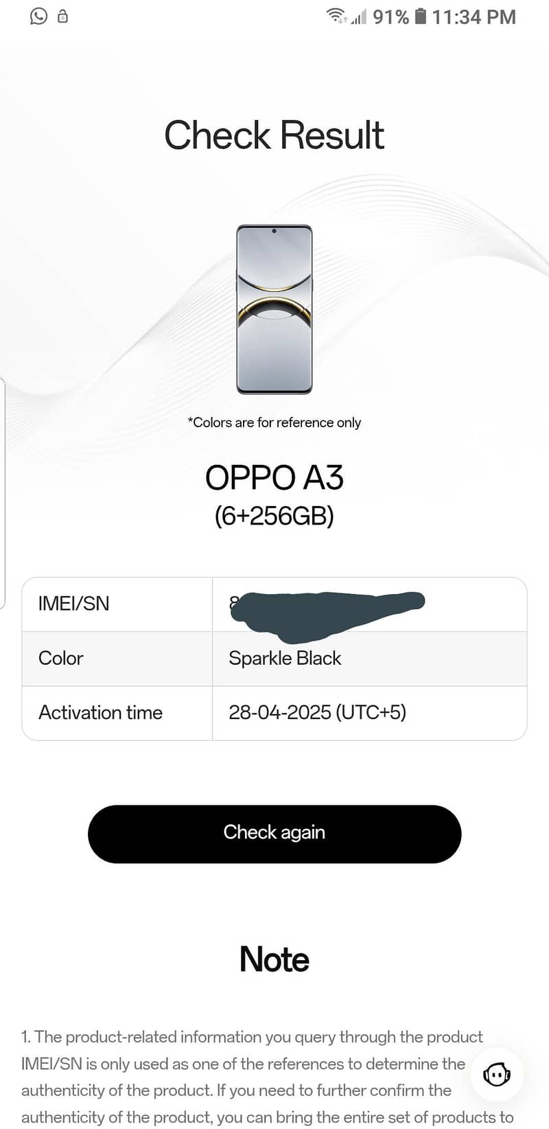 Oppo A3 2