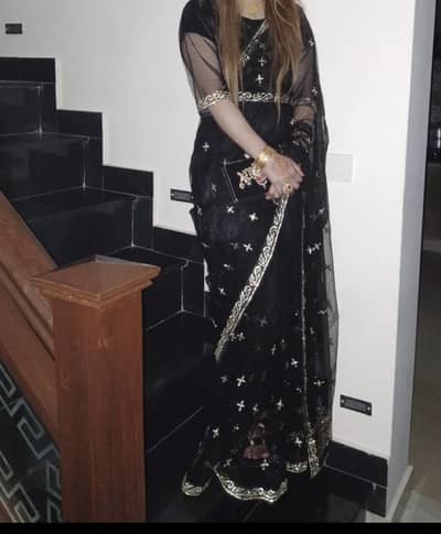 black net sarree
