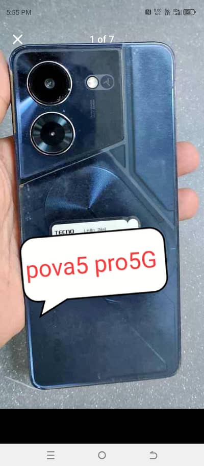 pova5 pro5G with box 8+5/256