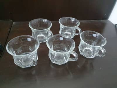 Simple Glass cups 5pc Rs 500 for 5pc
