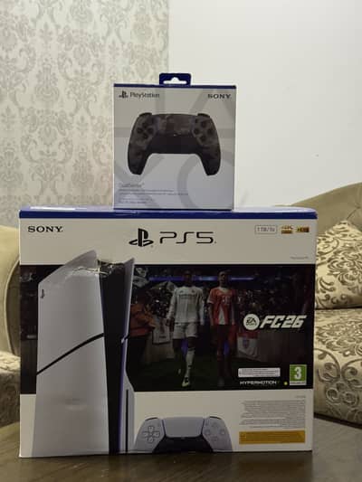 Sealed Pack PlayStation 5 Slim Disc Edition 1TB with Fifa 26