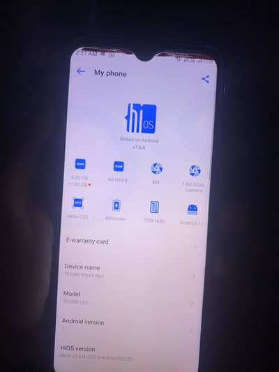Tecno pova neo 4/64 complete box no open repair