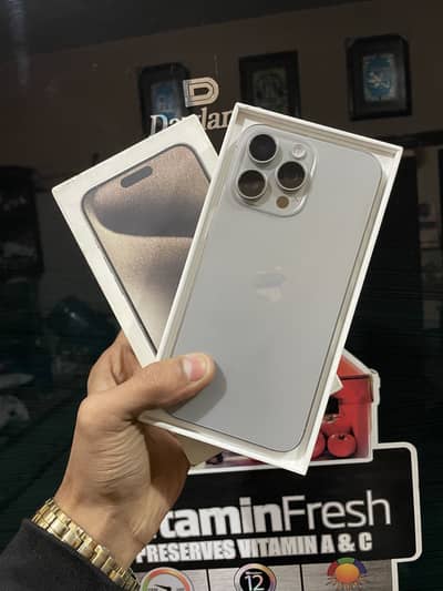Iphone 15 pro max PTA approved HK with box