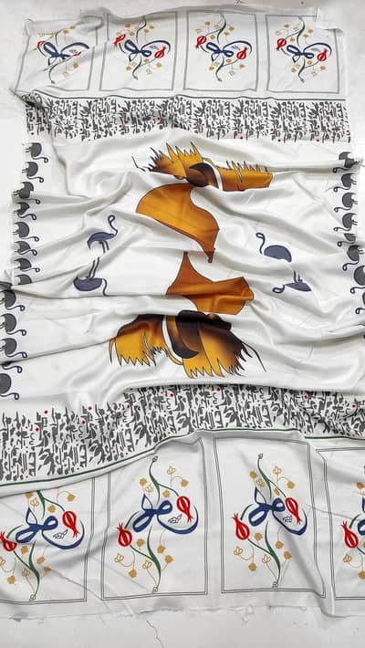 3 Pc's Women Unstitched Embroidered Suit