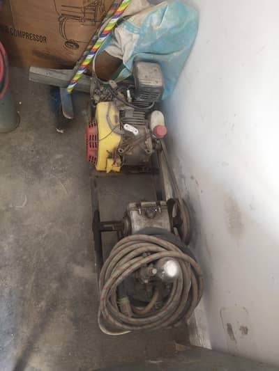 water pressure machine used service station and trees