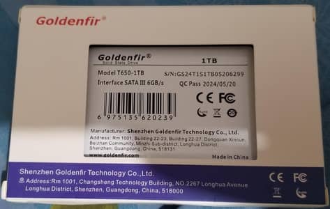 1 TB SSD is for sale Brand New.