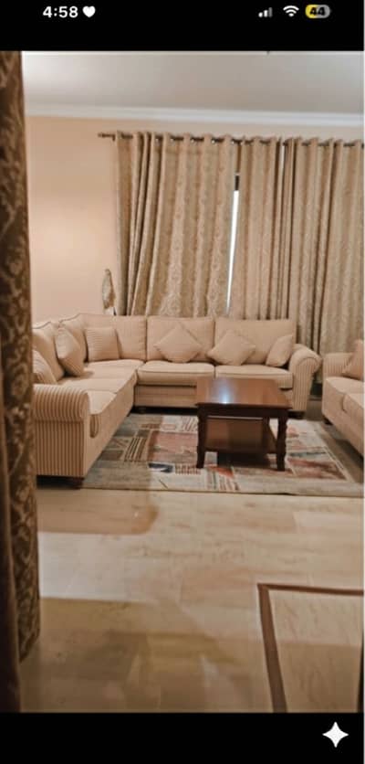 7 seater L shape + 2 seater separate total of 9