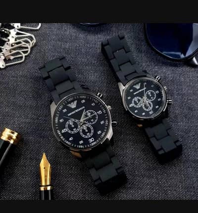 2 PC couple watches chronograph watch