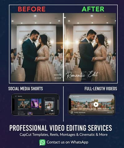 Professional Video Editing Services | Reels, YouTube & Wedding Expert