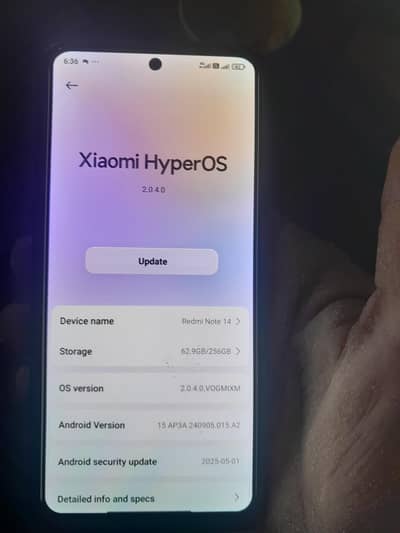redmi not 14/ 4+8 gb ram 256 gb memory