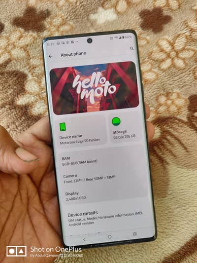 Motorola Edge 50 Fusion in Excellent Condition