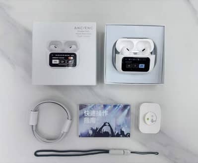 Wireless ANC Earbuds with Touch Screen Case