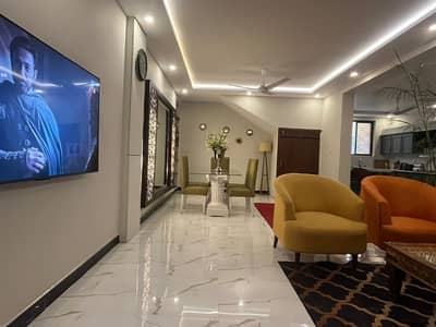 F-10 Prime Ground Portion Fully Furnished 2 Bed Apartment With Servant Quarters