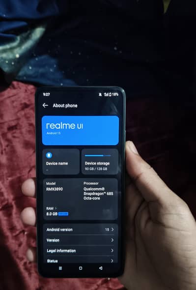 I'm selling my realme c67 4g with all accessories box and charger