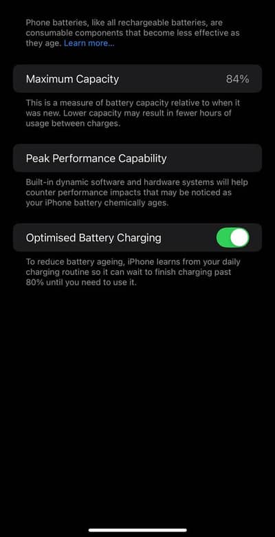 iPhone 13pro max pta approved 84health 10/9.5 water pack 03114070038