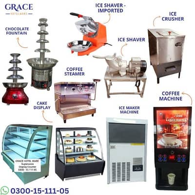 Display Counter Coffee Machine steamer Ice Crusher Ice Maker Fountain