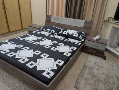 Bed side table with molty Ortho mattress for sale