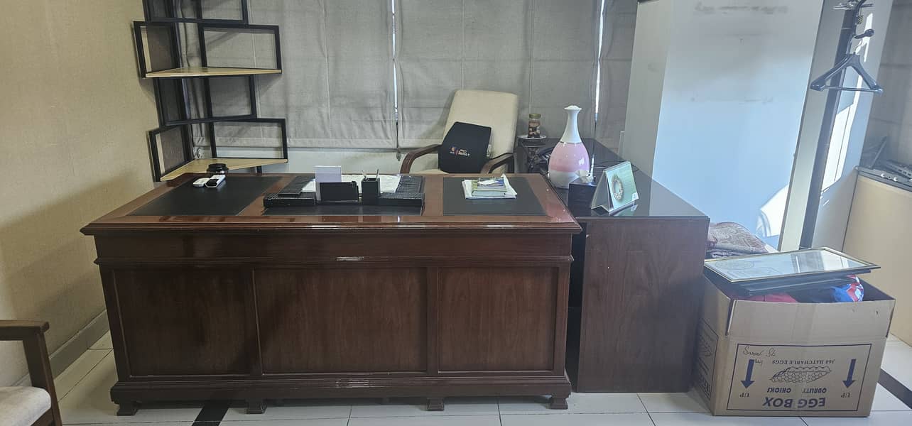 Executive Office Table - Solid Wood 0