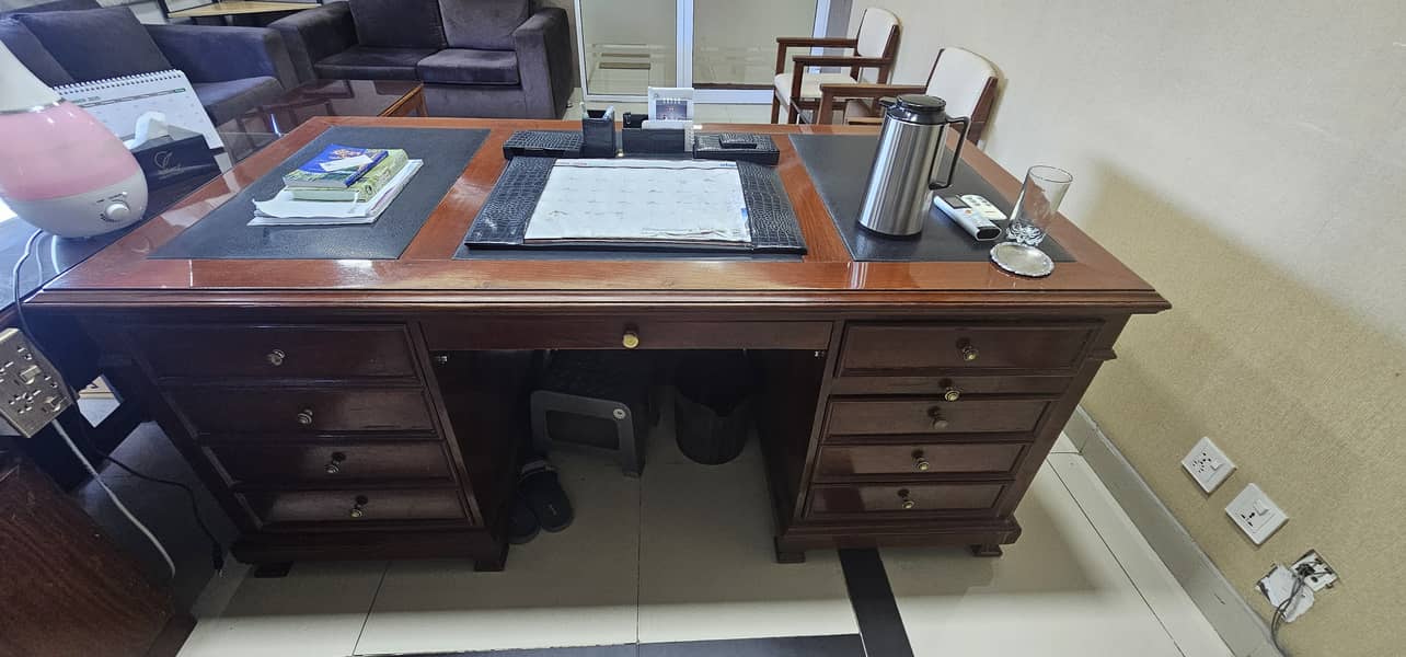 Executive Office Table - Solid Wood 1