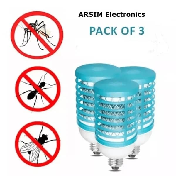 ARSIM Electric Mosquito Killer Lamp - Pack of 3 with Blue LED Light