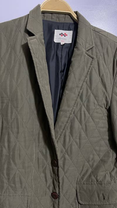 Quilted jacket/coat , imported Korean olive green colour