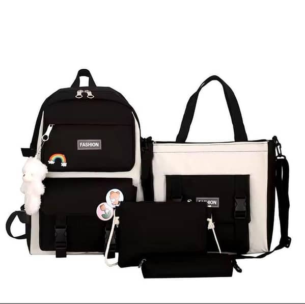 Korein style 4 piece bag for Girls school and collage bags for girls
