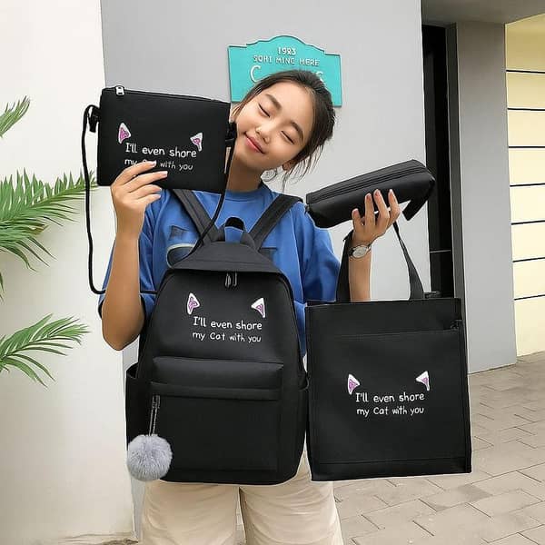 bageek School Bag for Teen Girls Backpack Student Bookbag Travel Backpack Daypack with Coin Pouch