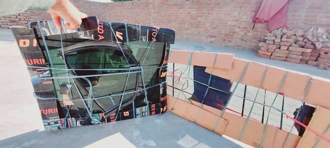 Original Japanese back Windshield screen.  Rear Door Quarter and Glas