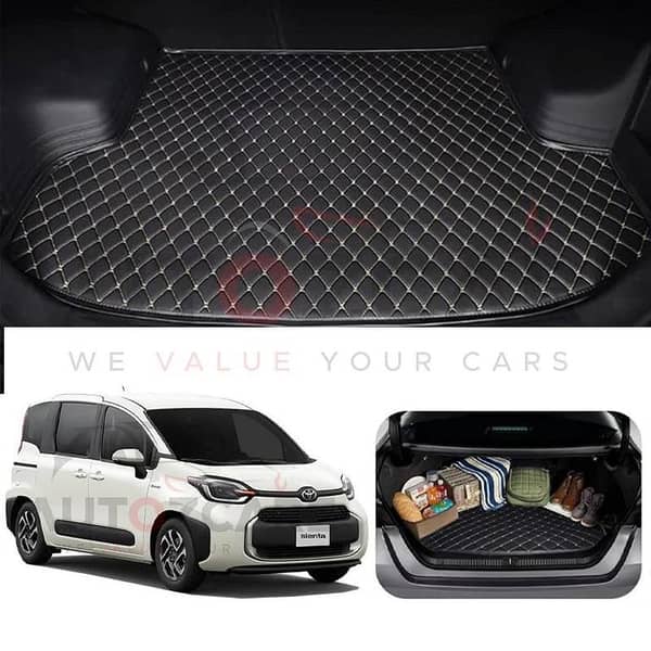 Toyota Sienta 7D Custom Car Trunk Mat - Model 2015-2022