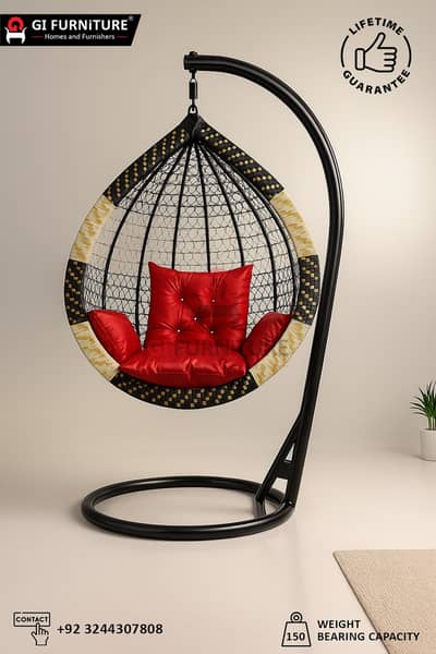 Swing Chair Jhoola, Single & Double, Jhula, Hanging, Furniture