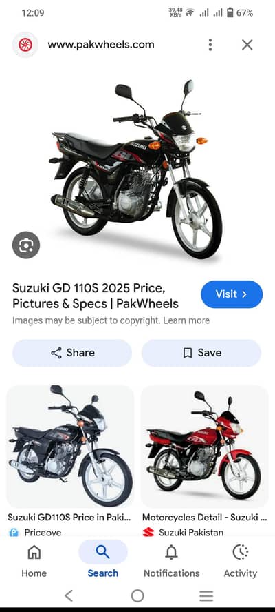 required Suzuki 110