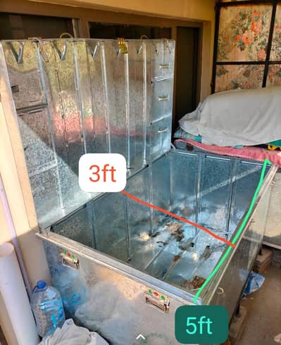 Iron storage trunk, peti