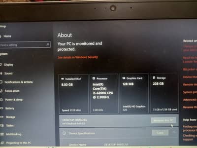 Hp laptop for sale,  excellent battery health and backup
