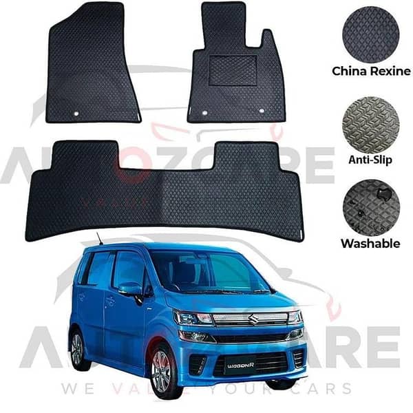 Suzuki Wagon R Japenese China Rexine Floor Mat 5PCS - Model 2018-2025