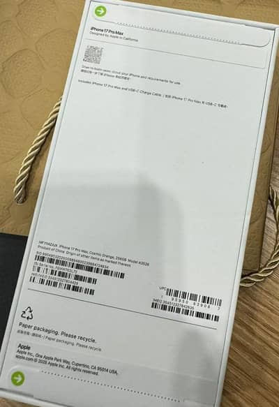 Apple iphone 17 Pro Max 256 GB. Non-Active New