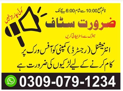 Office Jobs || Full Time || Part Time || Staff Required || Jobs