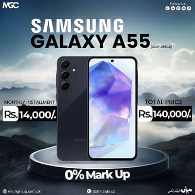 A55 zero markup monthly instalment 14000