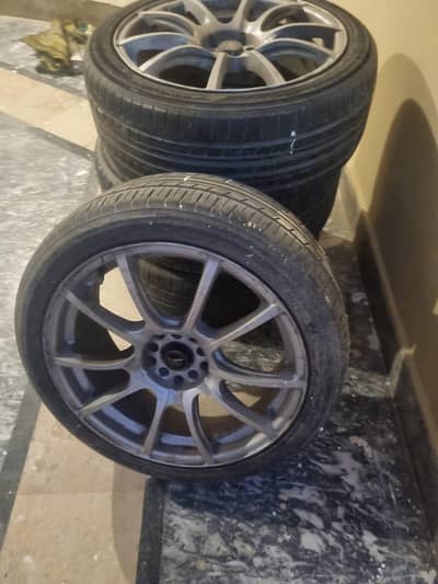18 inches alloy rims and tyres for sale
