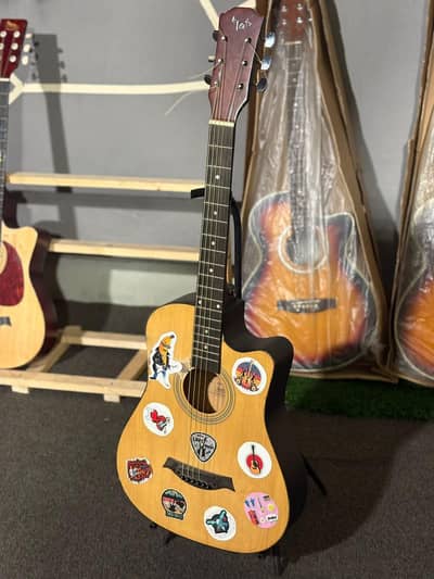 acoustic guitar with tross rod  (wodden fraight board and bridge  )