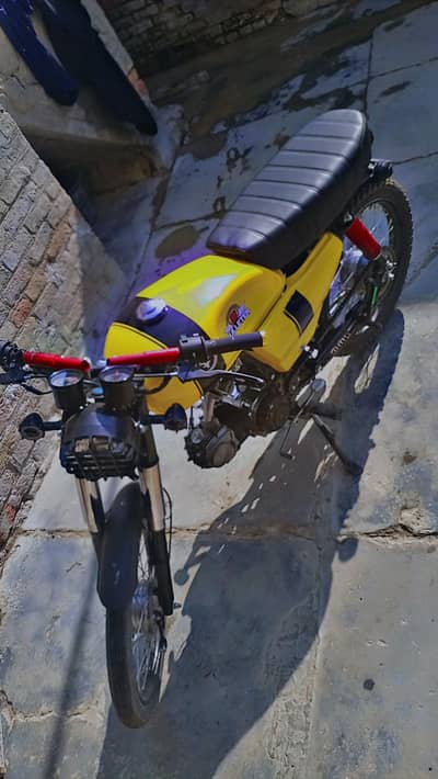 Modified chania bike in caferacer