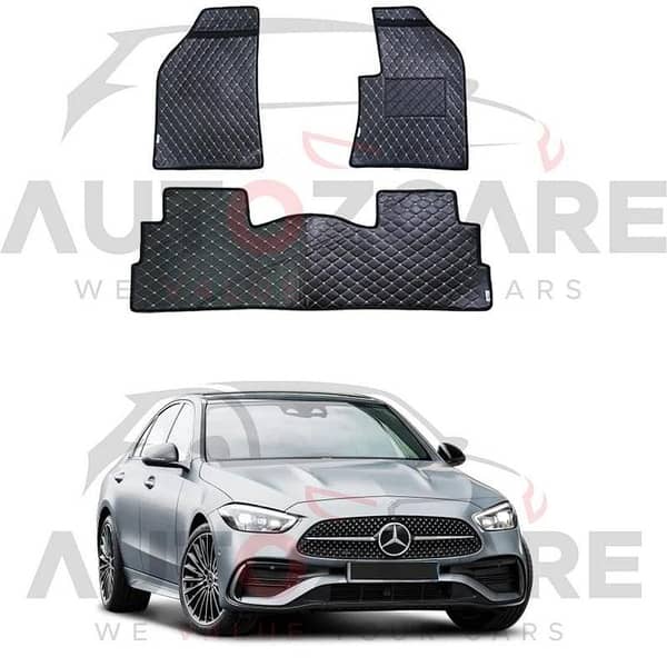 Mercedes C180 7D Floor Mat ( Flat Style ) 5PCS - Model 2022-2025