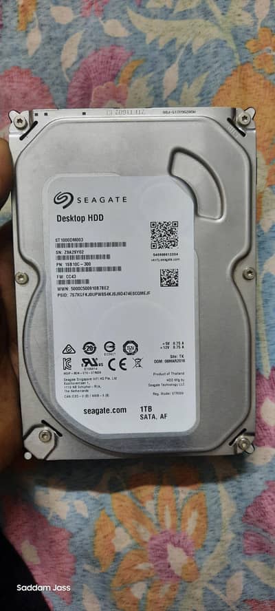 seagate desktop 1TB HDD 100% health